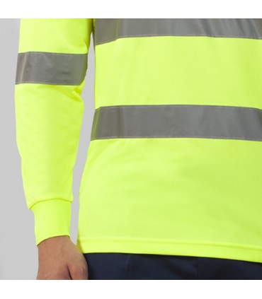 POLO POLARIS  MANGA LARGA AMARILLO FLUOR