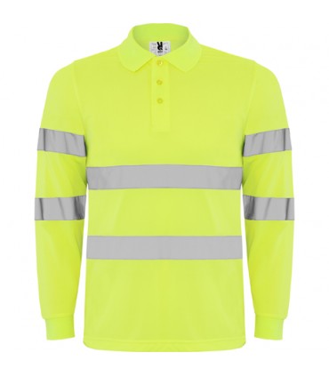 POLO POLARIS  MANGA LARGA AMARILLO FLUOR