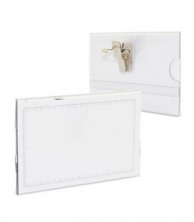 IDENTIFICADOR CON PINZA E IMPERDIBLE