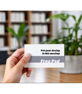 Mockup tarjeta visita psd ia